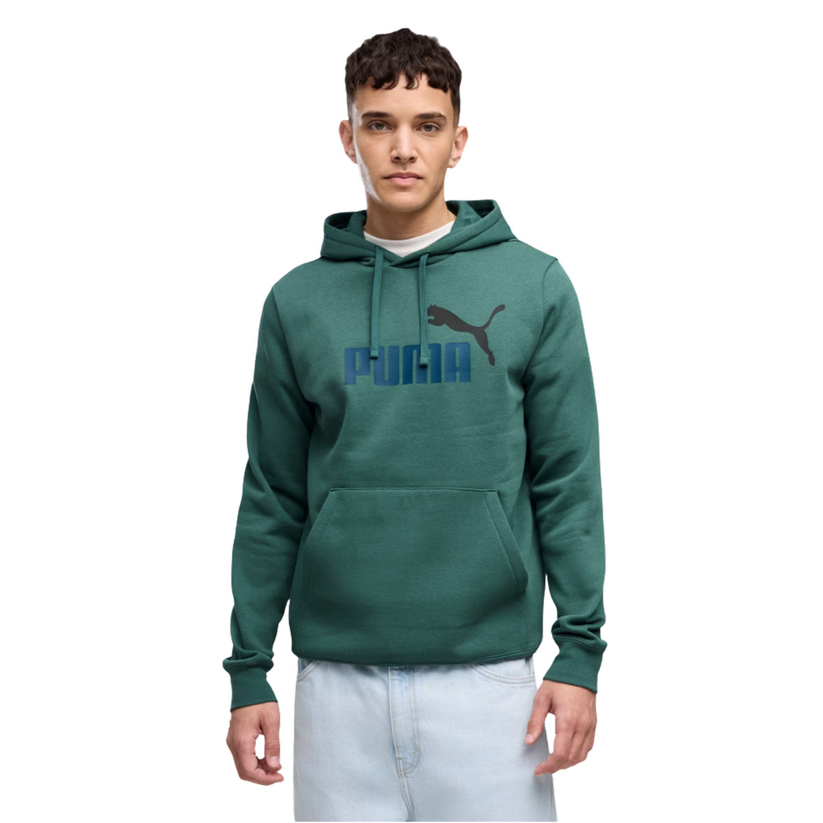 PUMA ESS 2 COLOR LOGO HOODIE - Verde - immagine principale