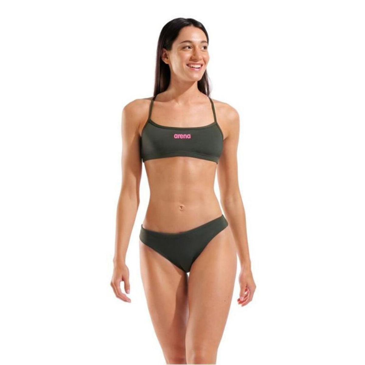 ARENA W BIKINI BANDEAU SOLID - Militare - immagine principale