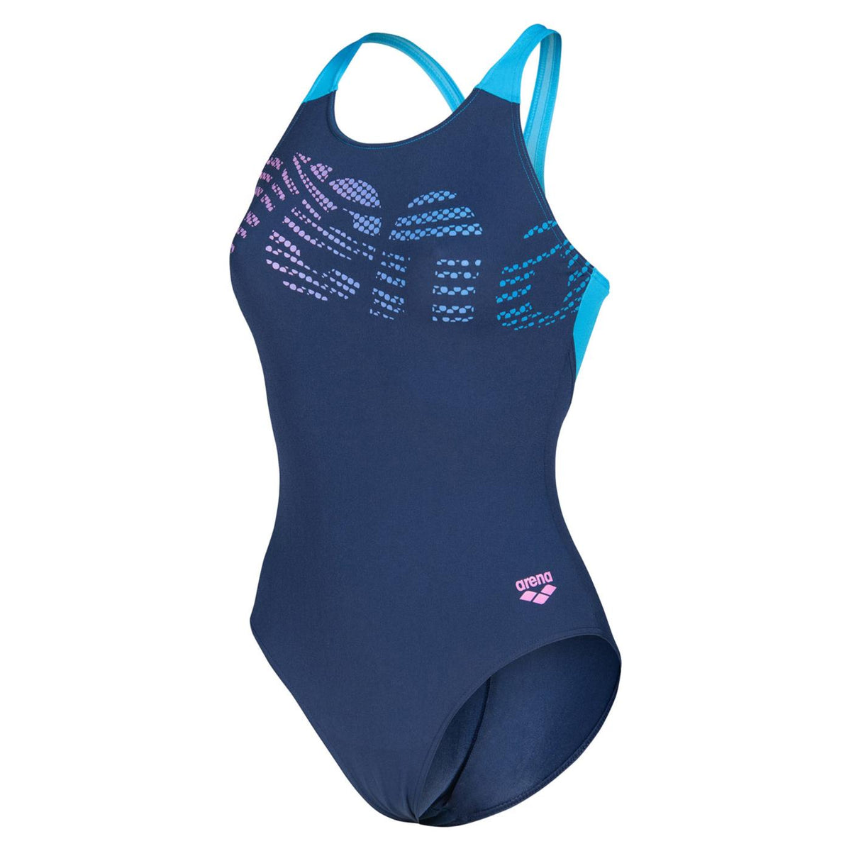 ARENA FLOWING SWIMSUIT V BACK - Blu - immagine principale