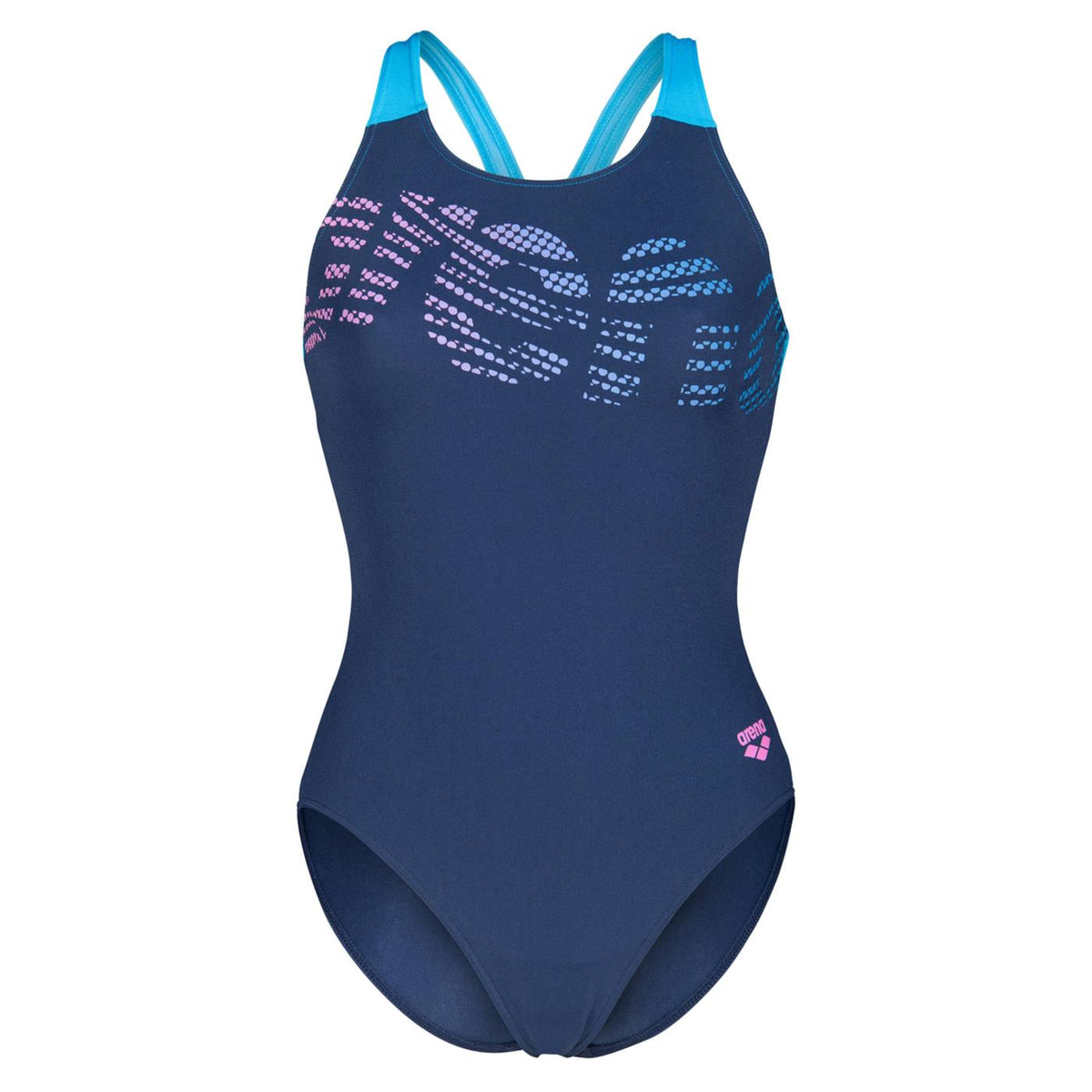ARENA FLOWING SWIMSUIT V BACK - Blu - vista 3
