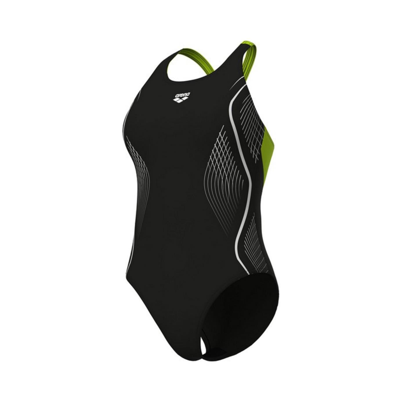 ARENA W GRID SWIMSUIT V BACK