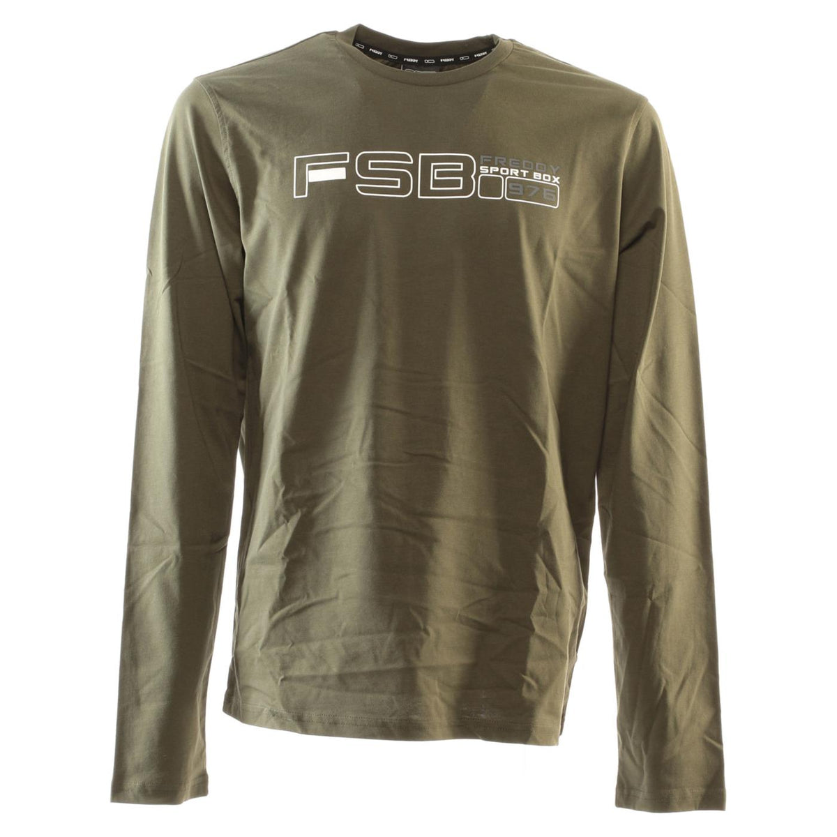 FREDDY BASIC COTTON LS TEE - Verde militare - immagine principale