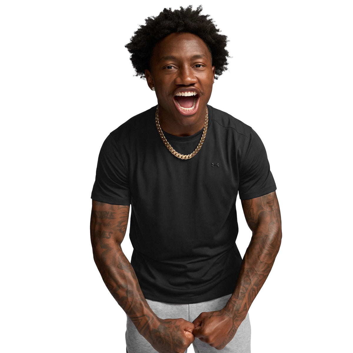 UNDER ARMOUR THE BOUNCY TEE - Nero - immagine principale