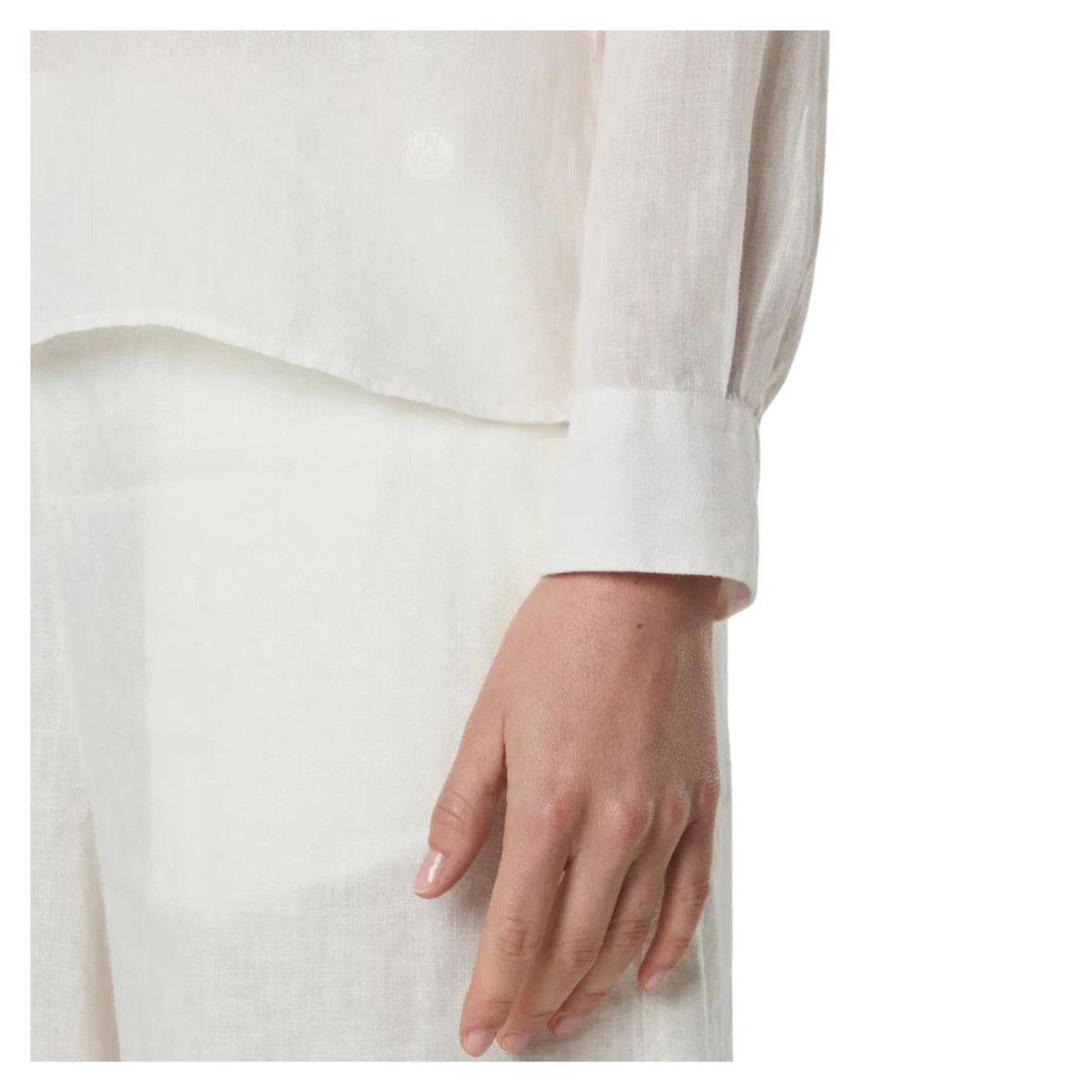 NORTH SAILS SHIRT LONG SLEEVE WOMAN - Bianco - vista 3