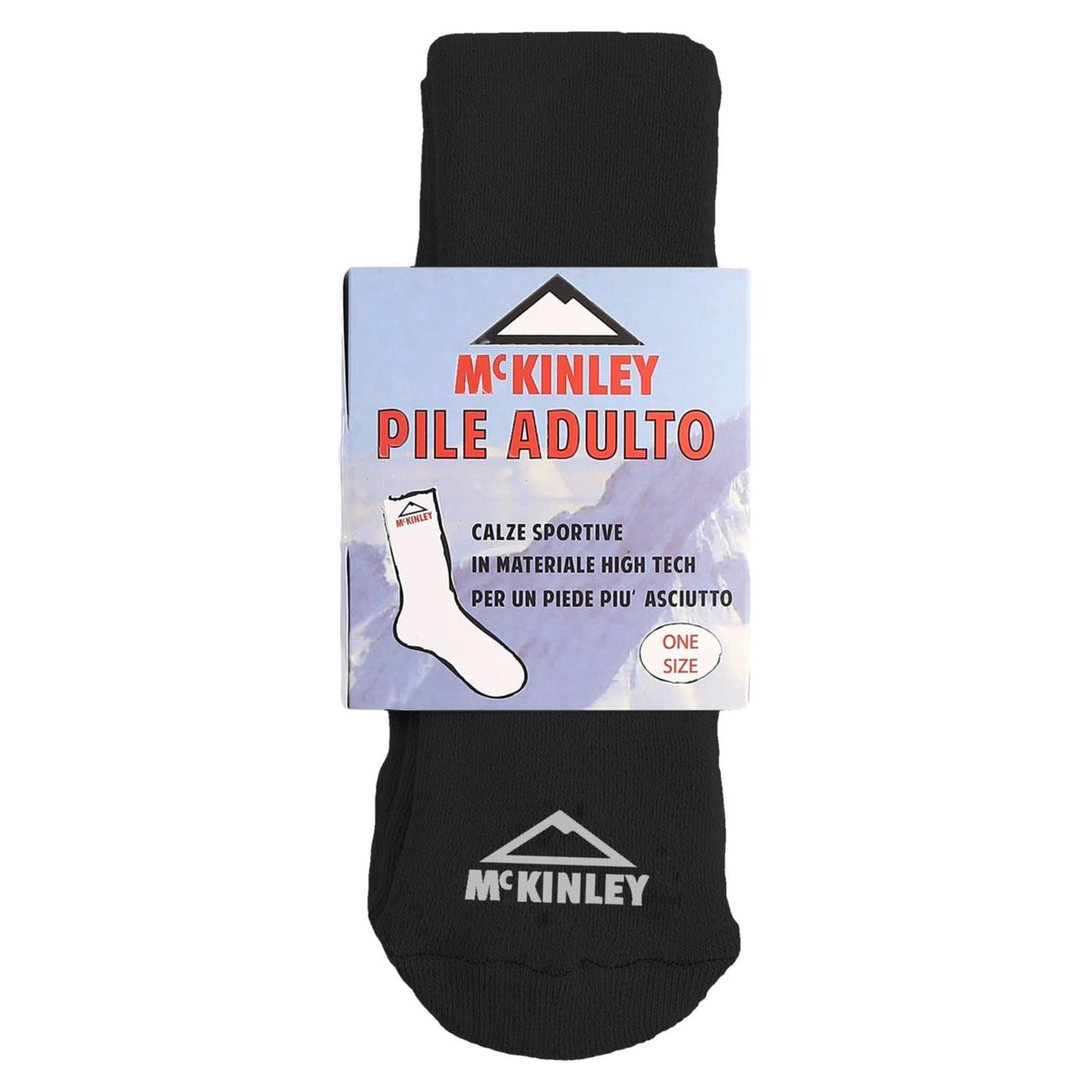 MC KINLEY CALZA IN PILE ADULTO - Nero - immagine principale