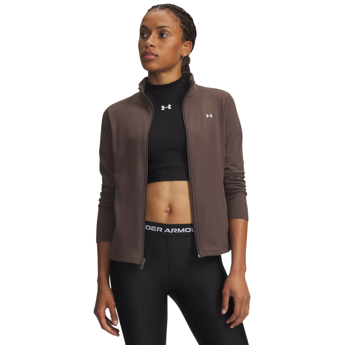 UNDER ARMOUR MOTION FULL ZIP WOMAN - Marrone scuro - immagine principale