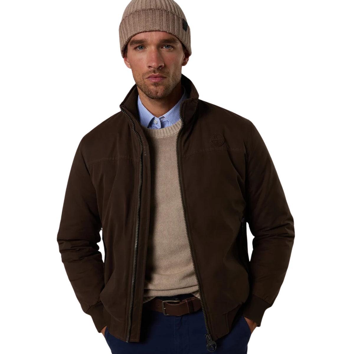 NORTH SAILS HARBOUR WAXED SAILOR JKT - Marrone scuro - immagine principale