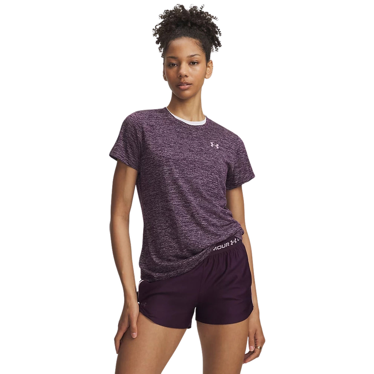 UNDER ARMOUR TECH SSC TWIST TEE WOMAN - Viola - immagine principale