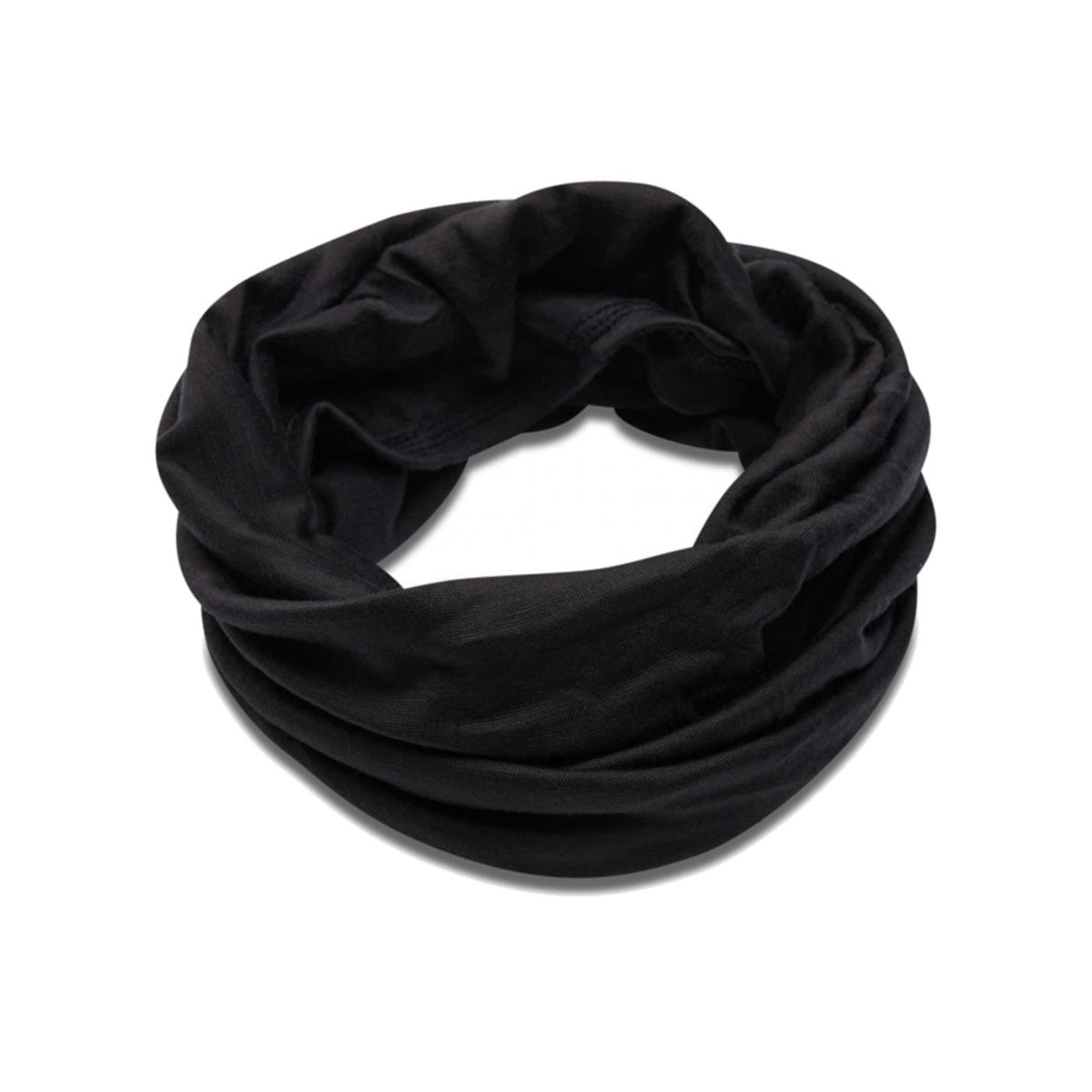 BUFF MERINO LIGHT SOLID BLACK - seconda immagine