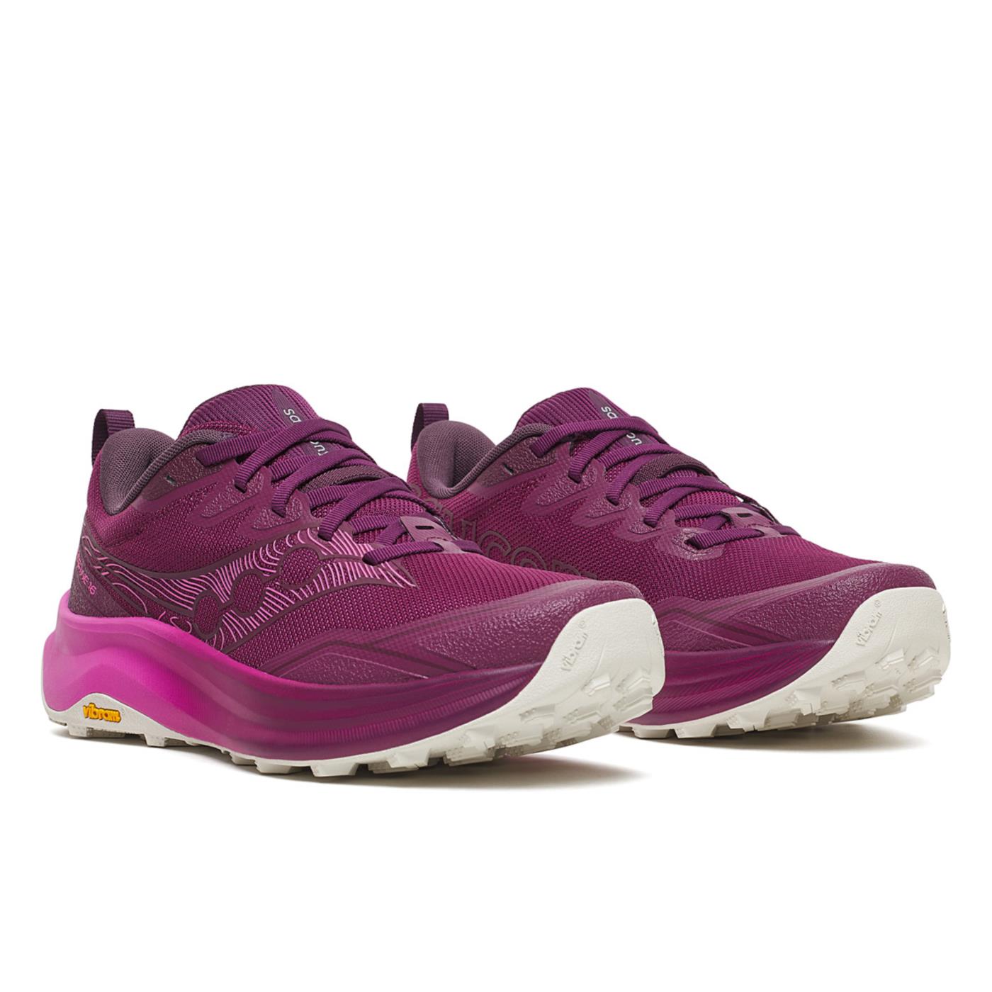 SAUCONY PEREGRINE 16 WOMAN - Bordeaux - vista 3