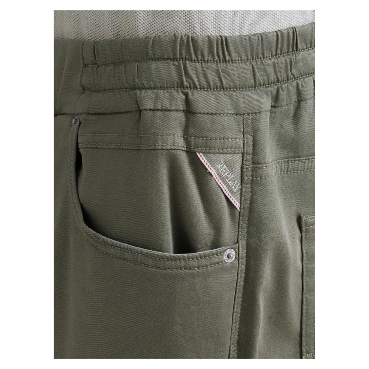 REPLAY JEANS SLIM FIT LANNY L.32 - Militare - vista 3