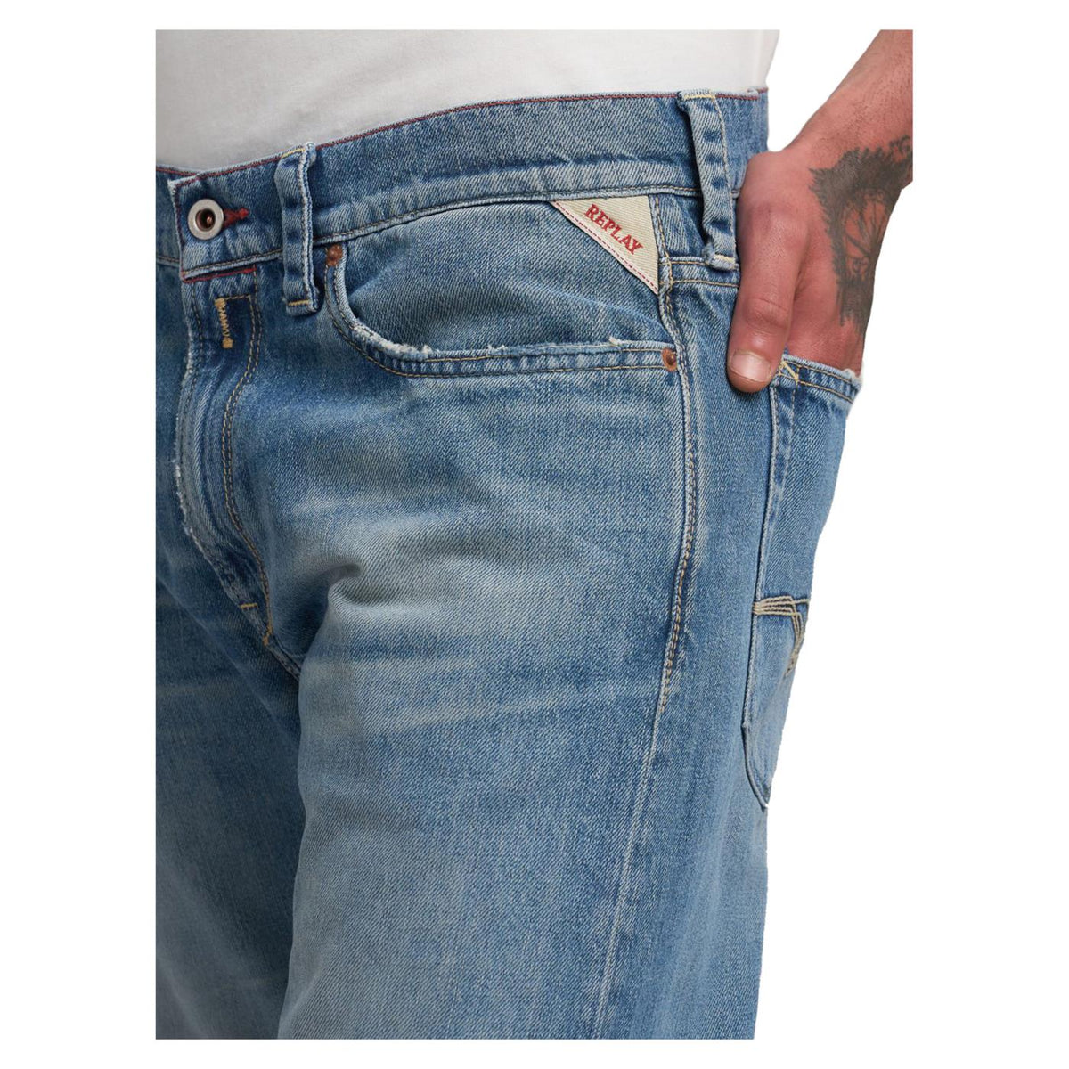 REPLAY JEANS SLIM FIT NEAAL L.34 - C1-denim - vista 4