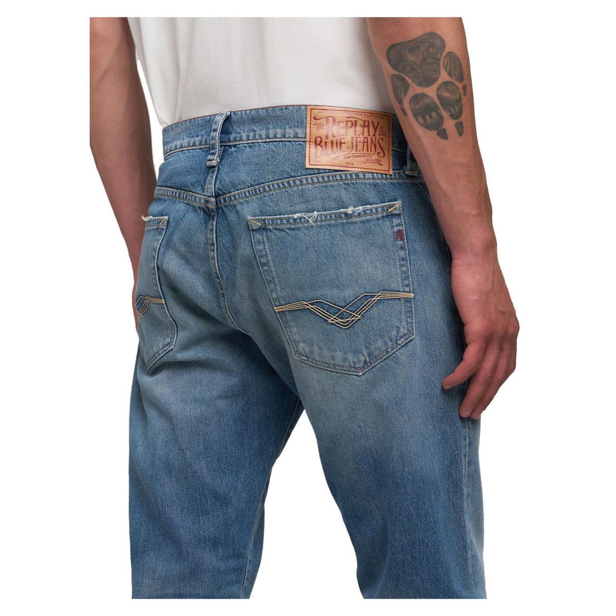 REPLAY JEANS SLIM FIT NEAAL L.34 - C1-denim - vista 5