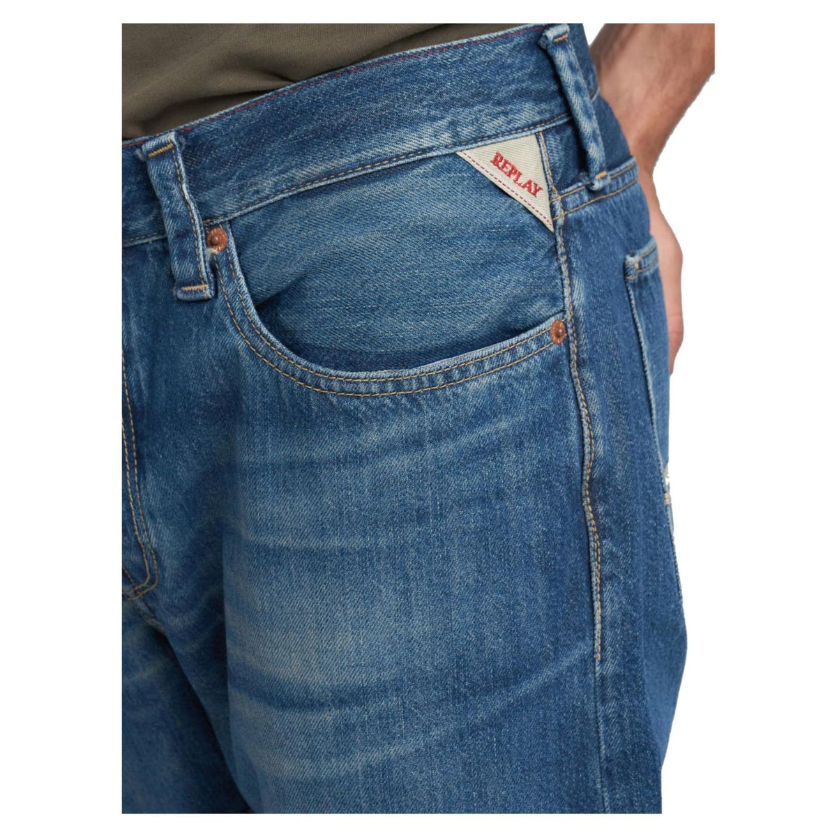 REPLAY JEANS REGULAR DERYCK L.32 - C1-denim - vista 3