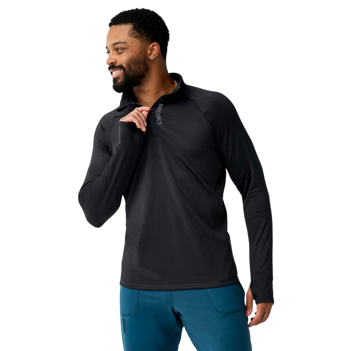 BROOKS MOMENTUM THERMAL HALF ZIP - Nero - immagine principale