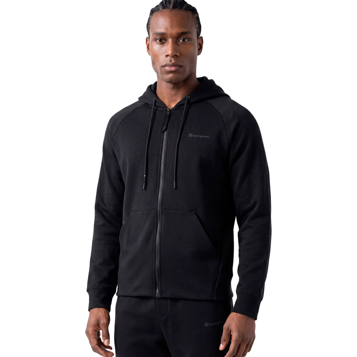 CHAMPION HOODED FZ SWEATSHIRT - Nero - immagine principale