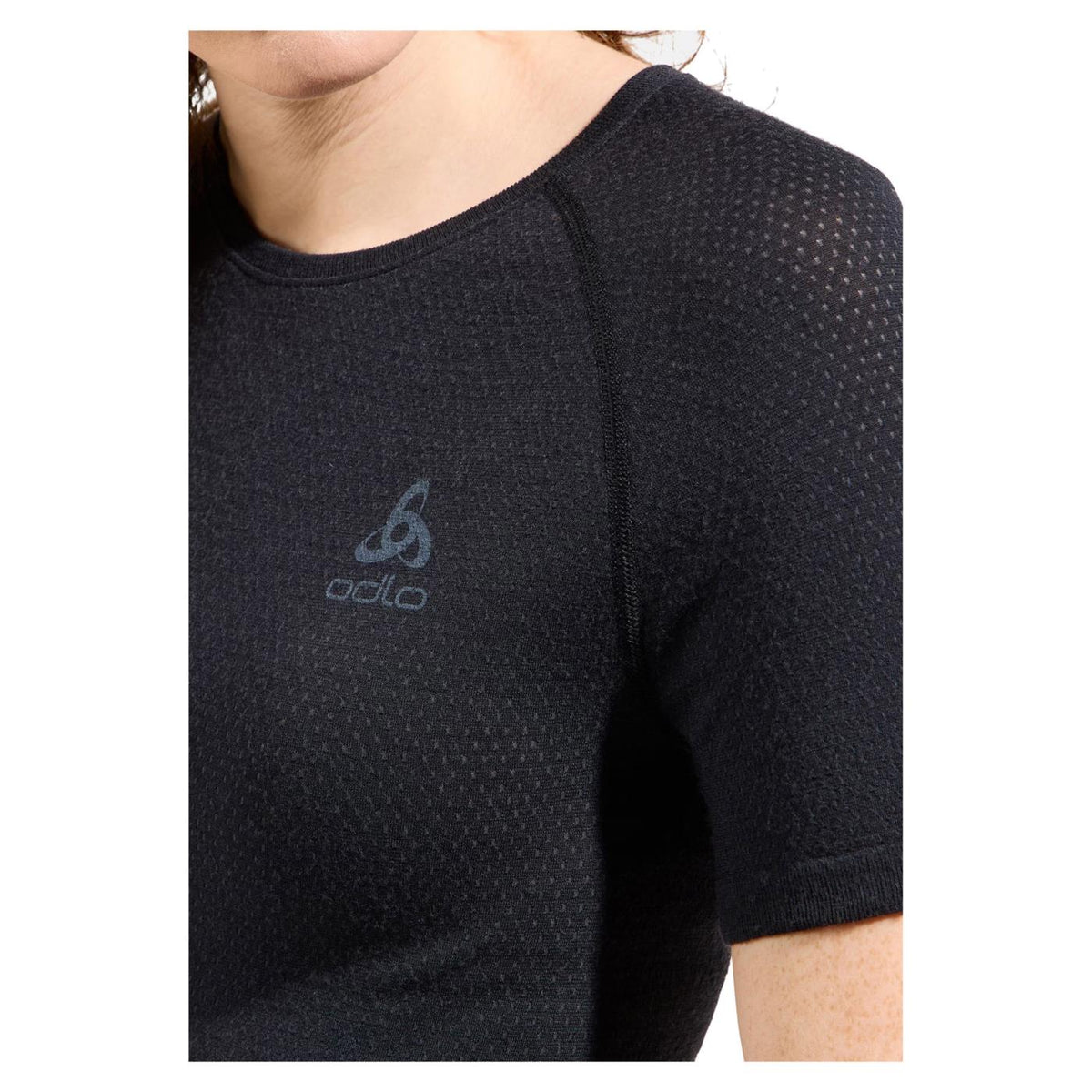 ODLO MERINO 140 SEAMLESS W TOP - Nero - vista 3