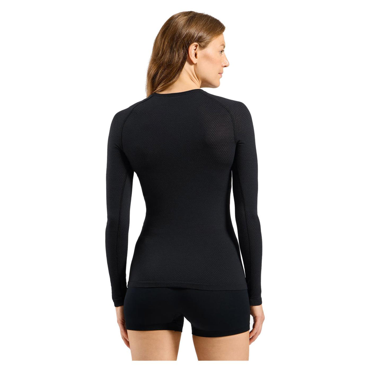 ODLO MERINO 140 SEAMLESS W LS - Nero - vista 2