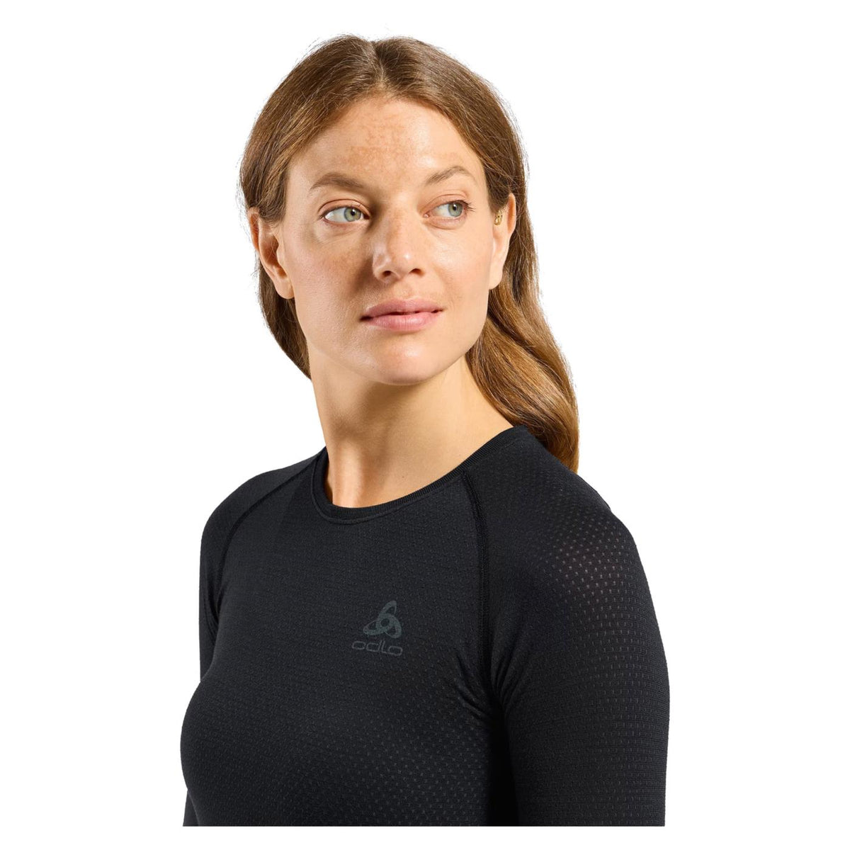 ODLO MERINO 140 SEAMLESS W LS - Nero - vista 3