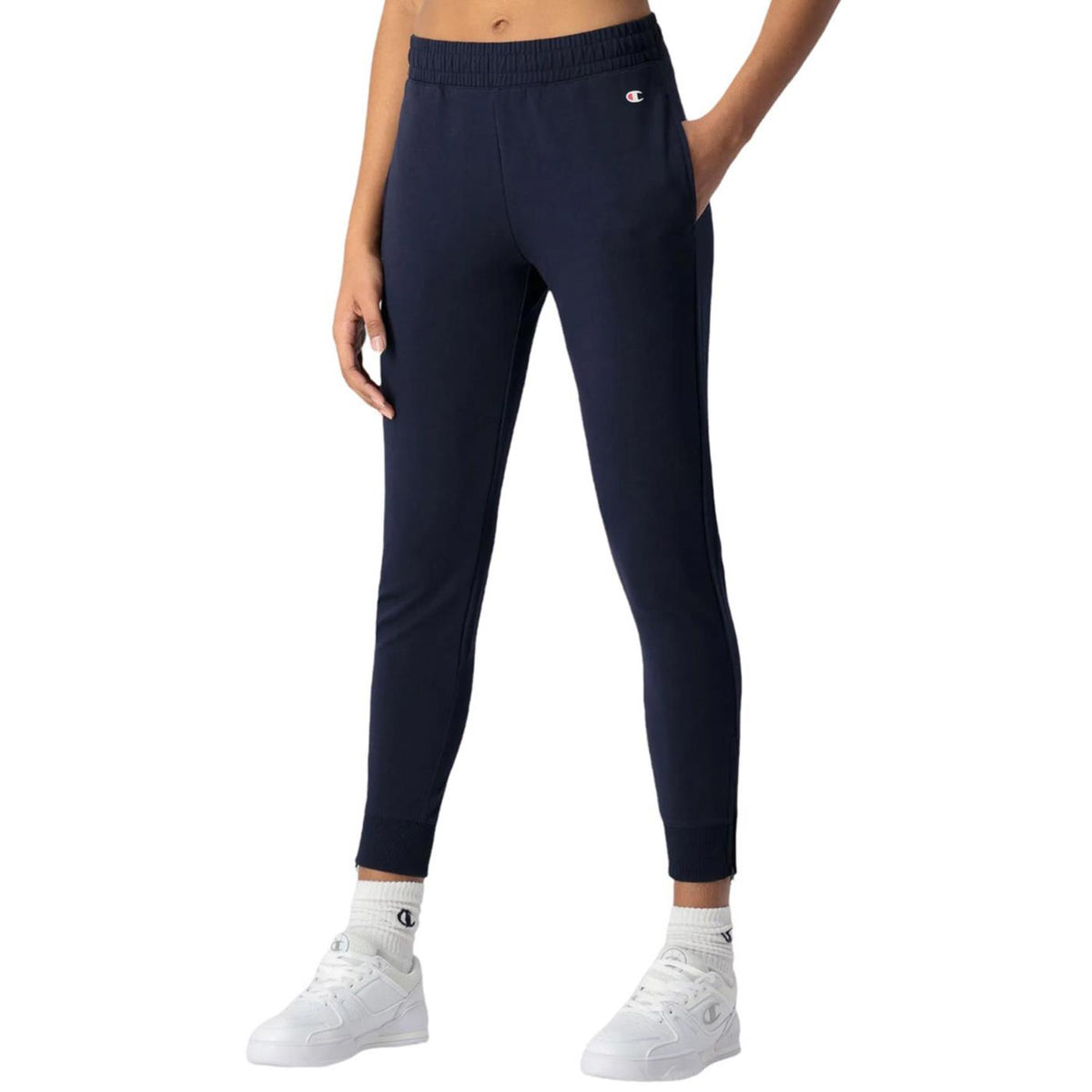 CHAMPION WOMAN RIB CUFF PANTS - Blu - vista 2