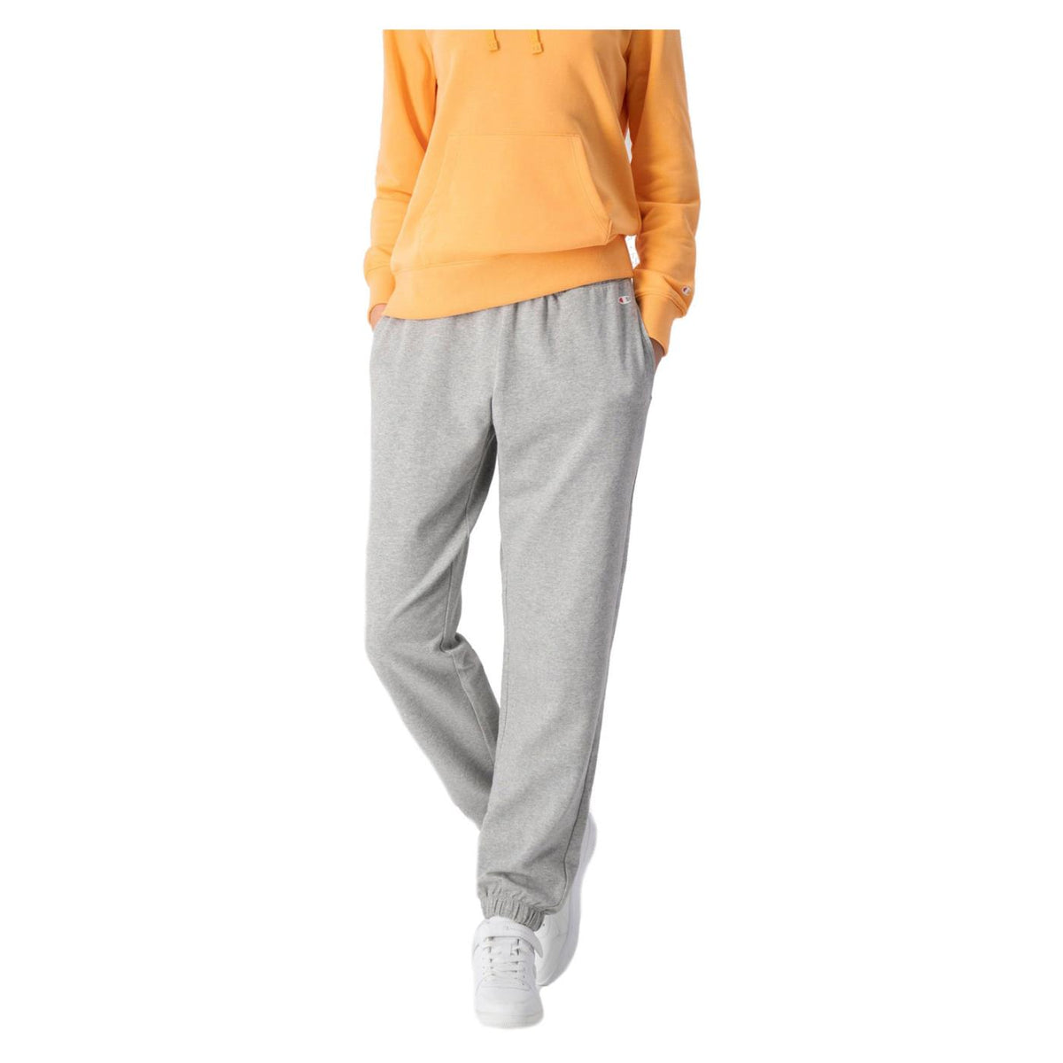 CHAMPION WOMAN ELASTIC CUFF PANTS - Grigio chiaro - vista 2