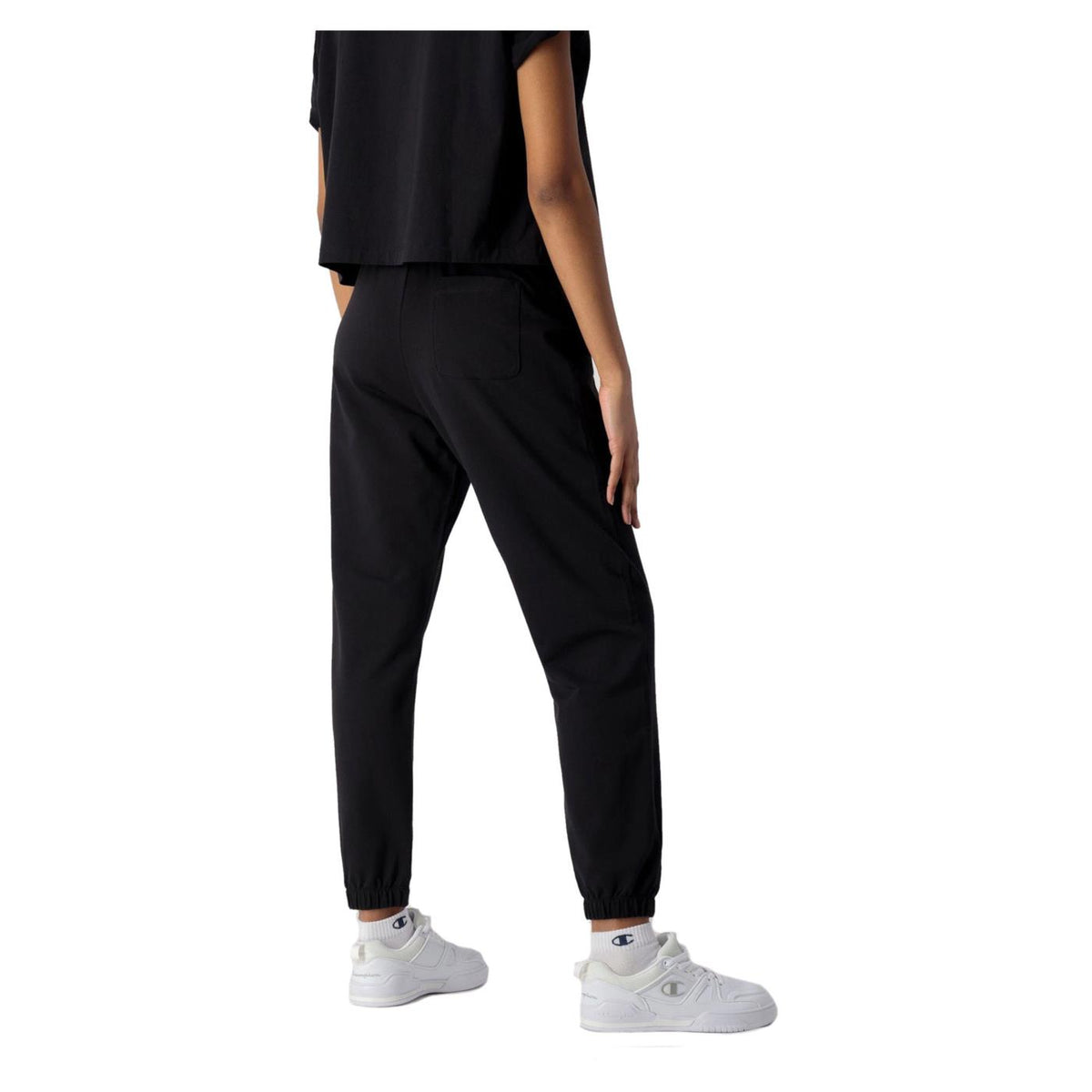 CHAMPION WOMAN ELASTIC CUFF PANTS - Nero - vista 3