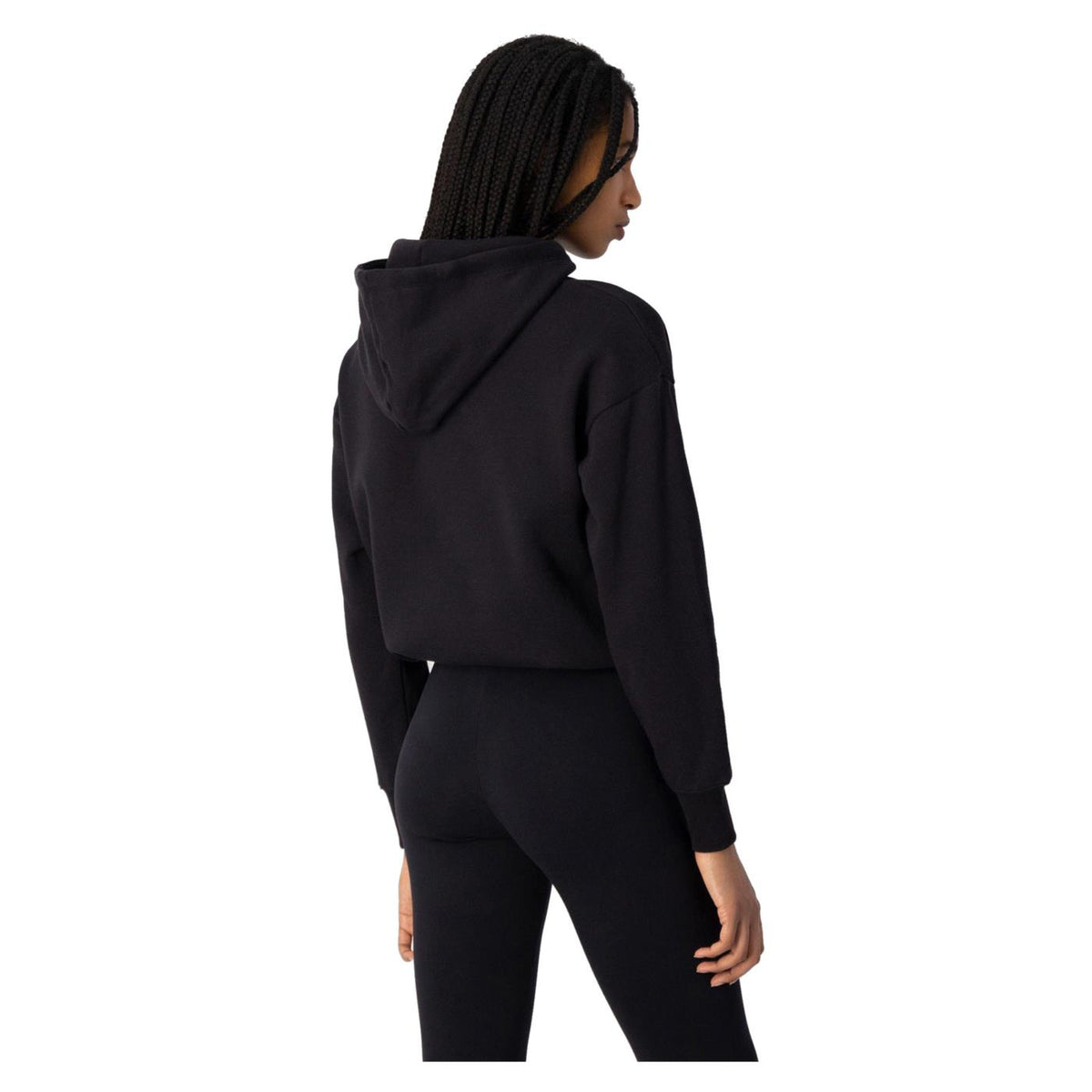 CHAMPION W HOODED SWEATSHIRT - Nero - vista 3