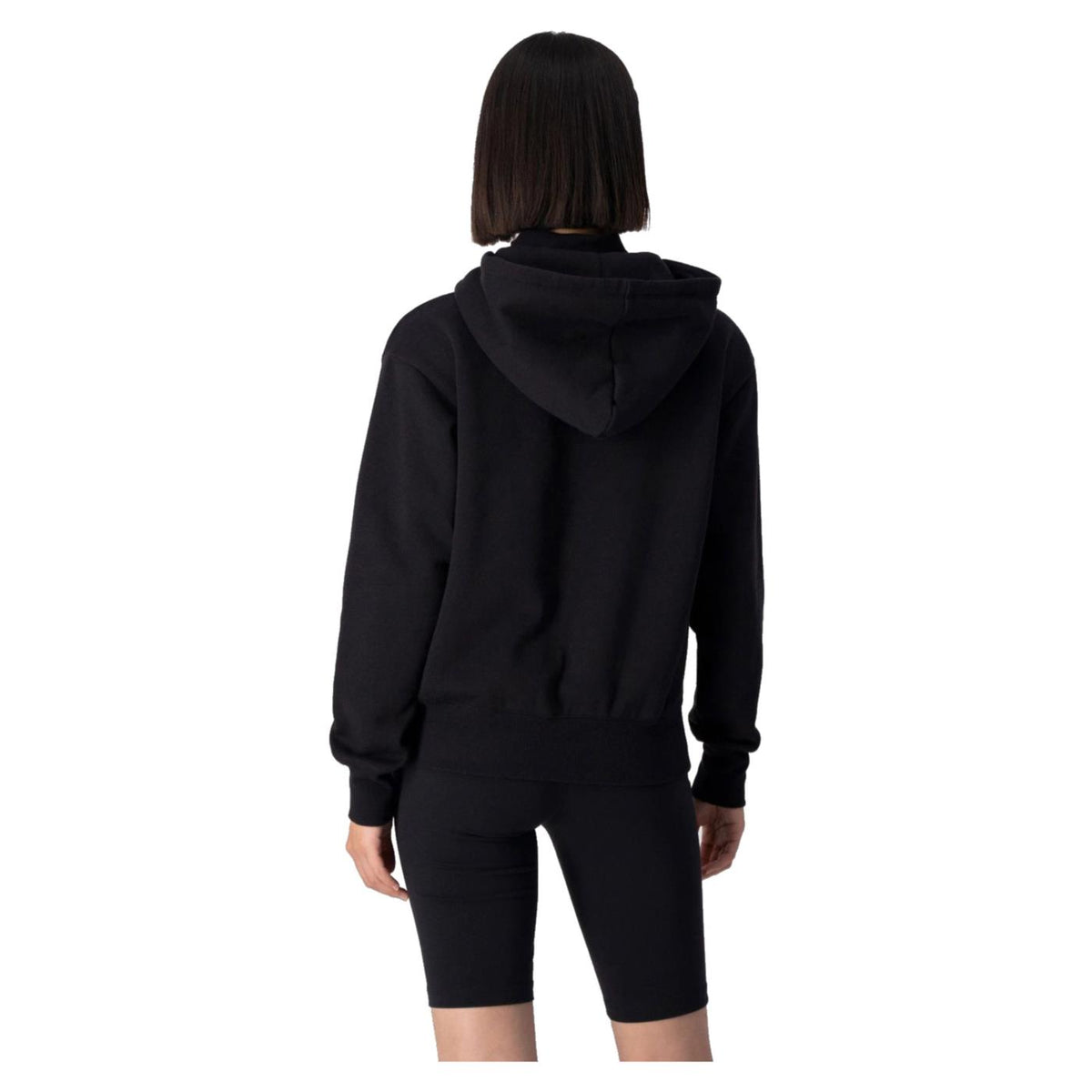 CHAMPION W HOODED SWEATSHIRT - Nero - vista 3