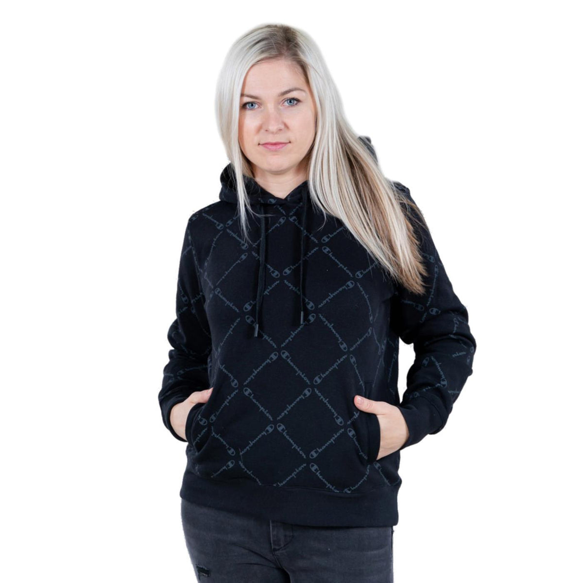 CHAMPION W HOODED SWEATSHIRT - Nero - immagine principale