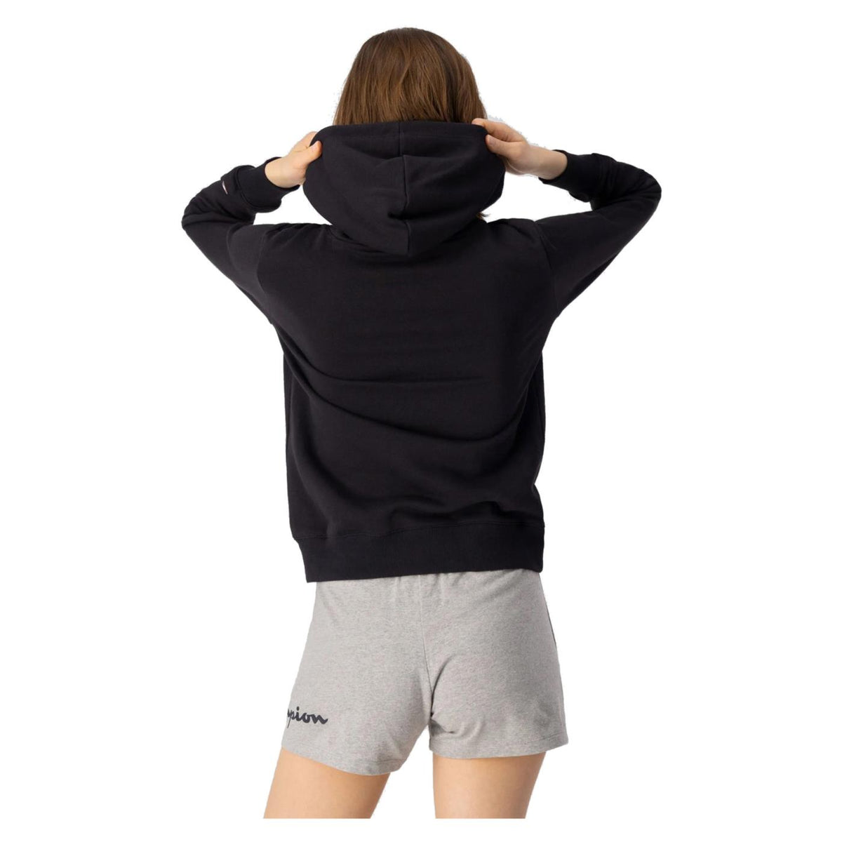 CHAMPION W HOODED SWEATSHIRT - Nero - vista 3