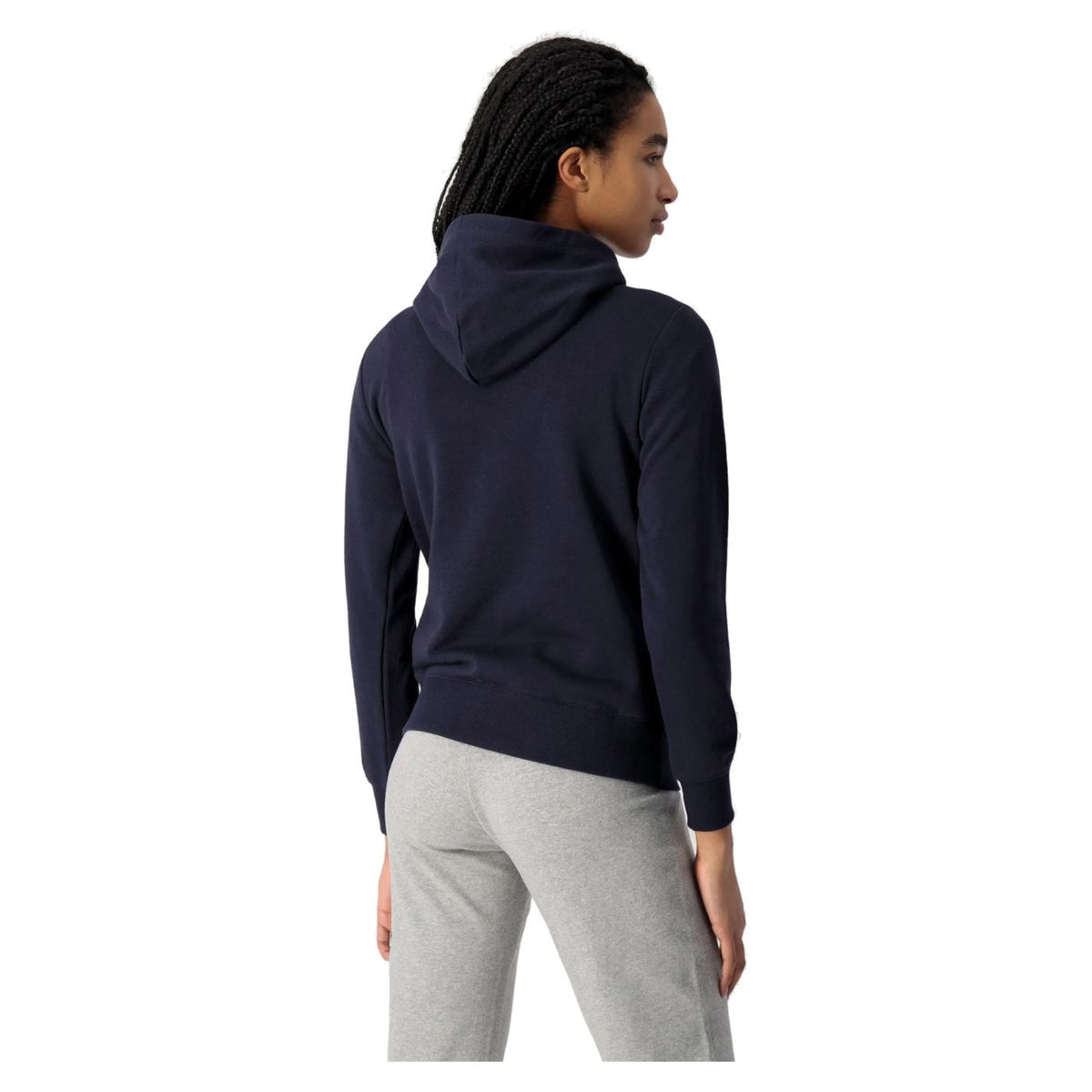 CHAMPION W HOODED SWEATSHIRT - Blu - vista 3