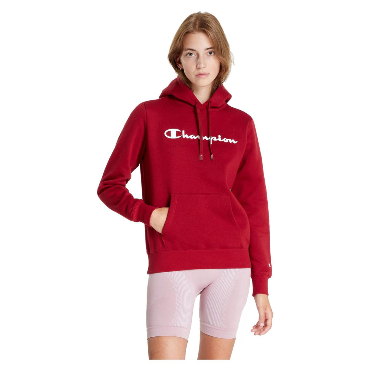 CHAMPION W HOODED SWEATSHIRT - Bordeaux - immagine principale