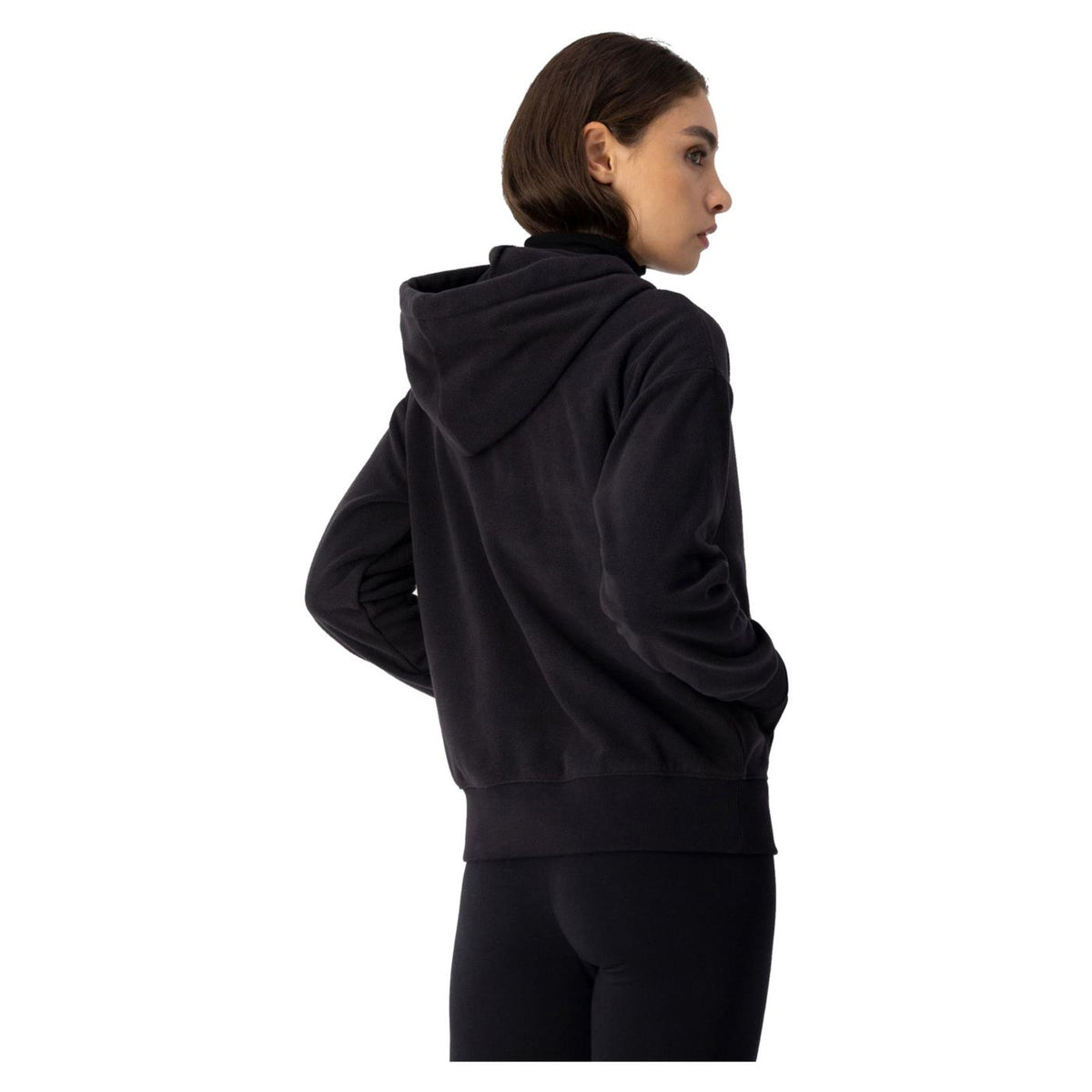CHAMPION W HOODED SWEATSHIRT - Nero - vista 3
