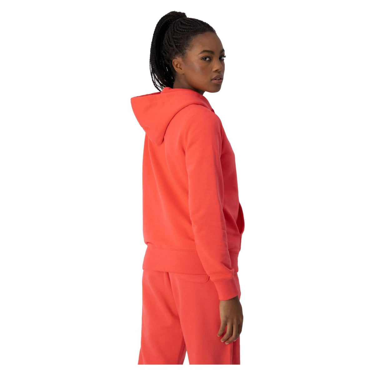 CHAMPION WOMAN HOODED SWEATSHIRT - Corallo - vista 3