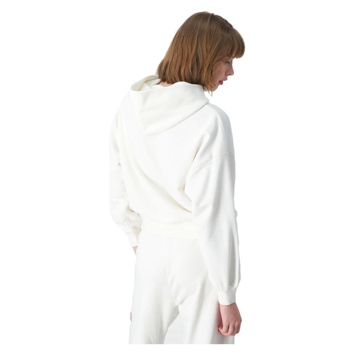 CHAMPION WOMAN HOODED SWEATSHIRT - Bianco - vista 3