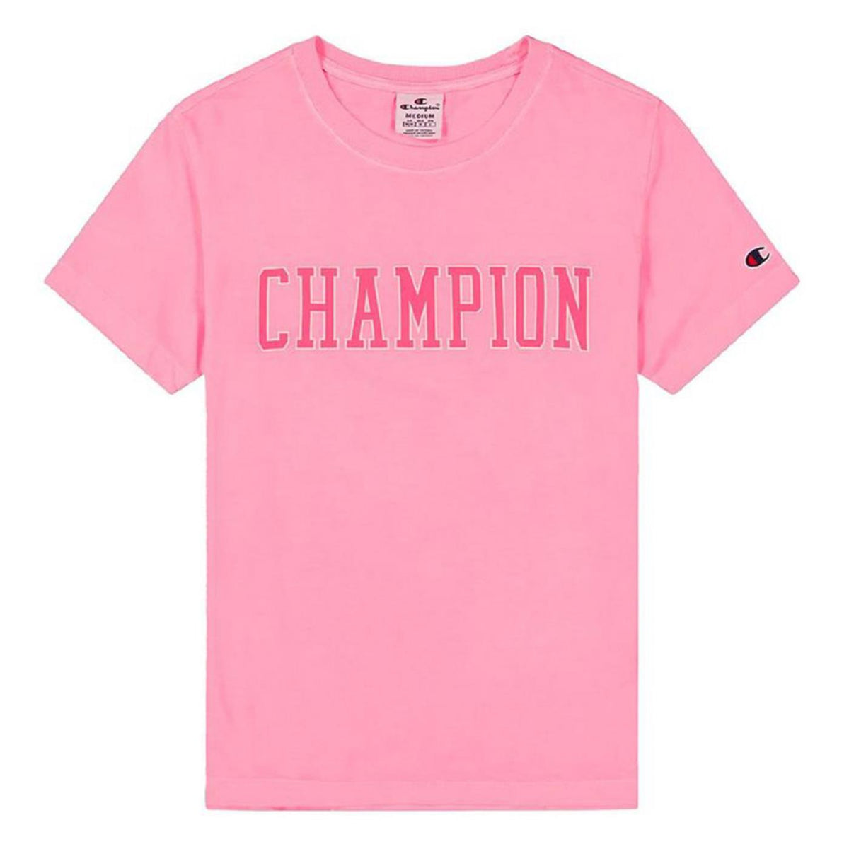 CHAMPION WOMAN CREWNECK T-SHIRT - Rosa - immagine principale