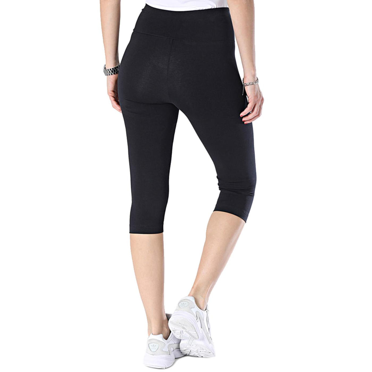 CHAMPION WOMAN 3/4 LEGGINGS - Nero - vista 2