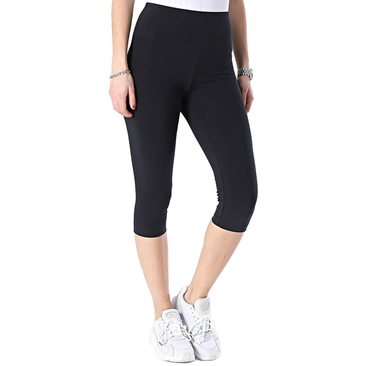 CHAMPION WOMAN 3/4 LEGGINGS - Nero - vista 3