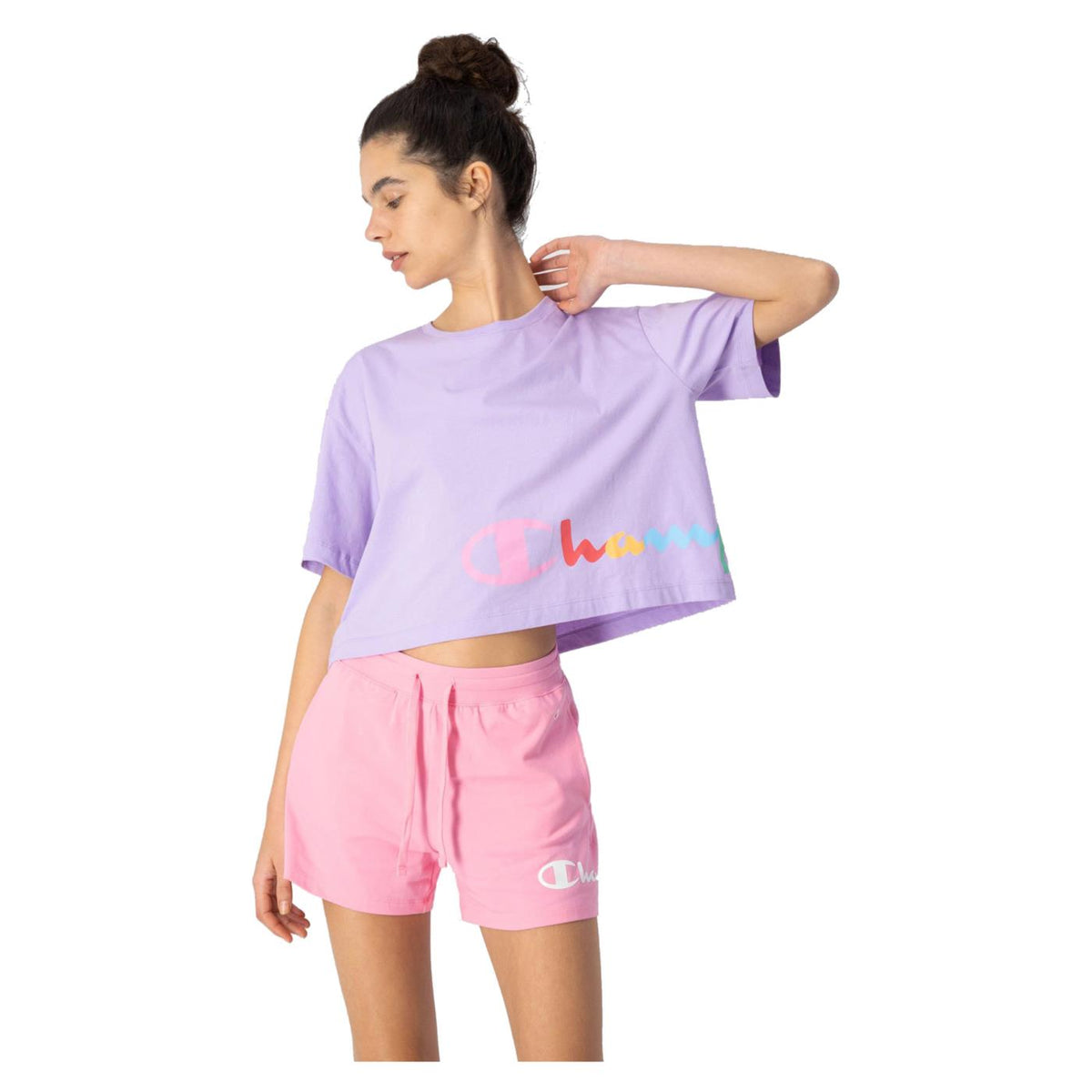 CHAMPION W CREWNECK CROPTOP TEE