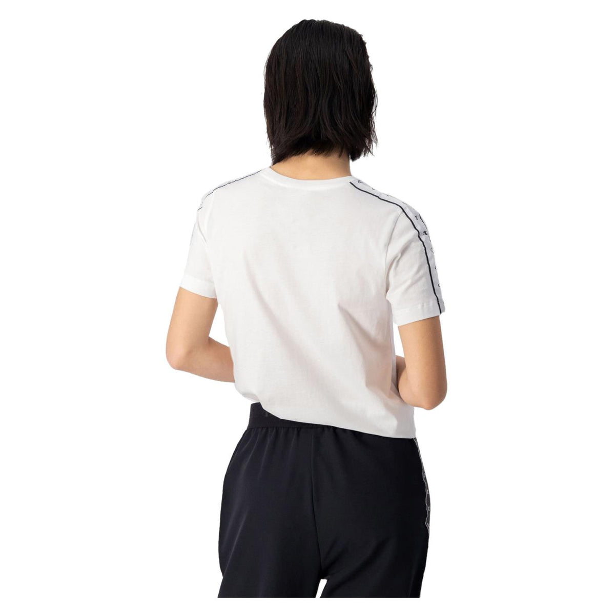 CHAMPION WOMAN CREWNECK T-SHIRT - Bianco - vista 3