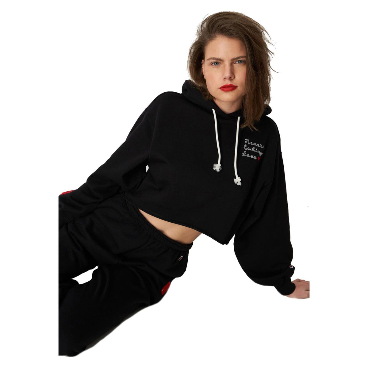 CHAMPION WOMAN HOODED SWEATSHIRT - seconda immagine