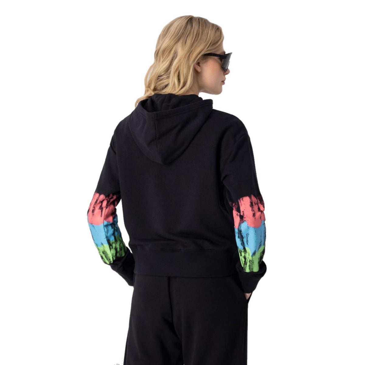 CHAMPION WOMAN HOODED SWEATSHIRT - Nero - vista 3