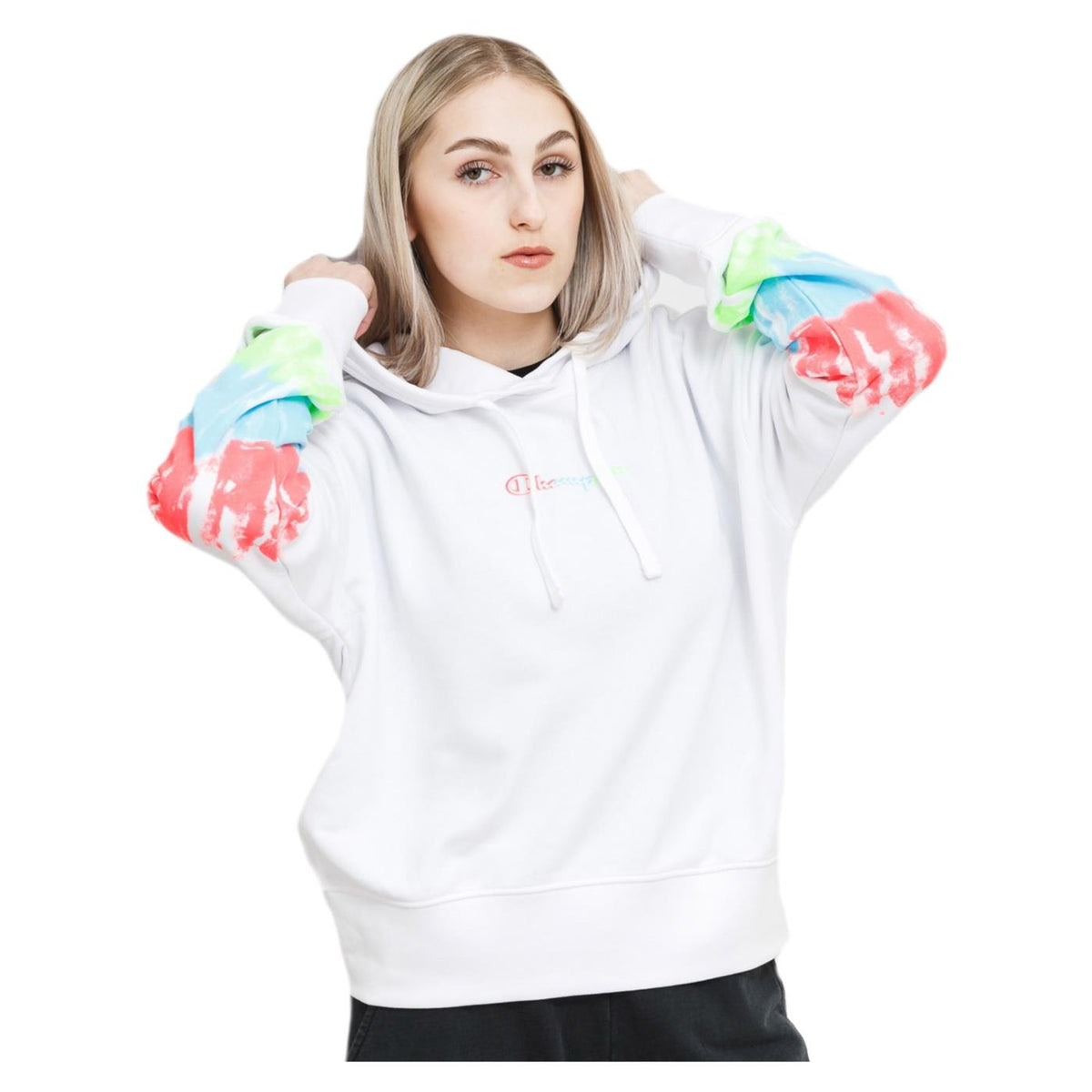 CHAMPION WOMAN HOODED SWEATSHIRT - Bianco - immagine principale