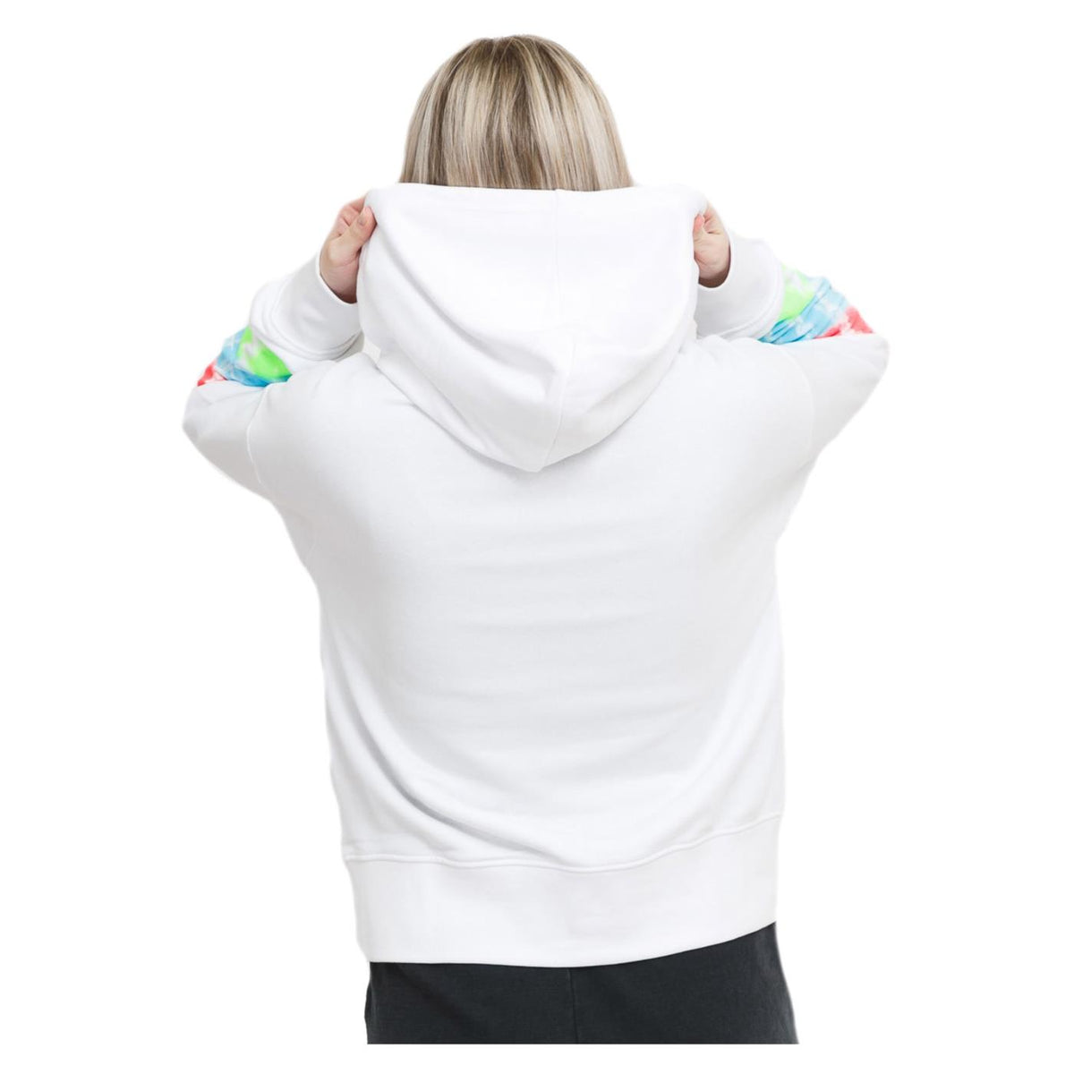 CHAMPION WOMAN HOODED SWEATSHIRT - Bianco - vista 2