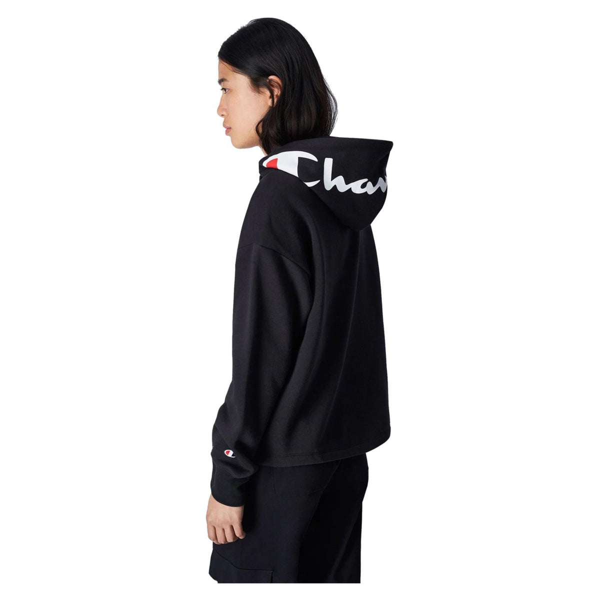 CHAMPION HOODED SWEATSHIRT - Nero - vista 3