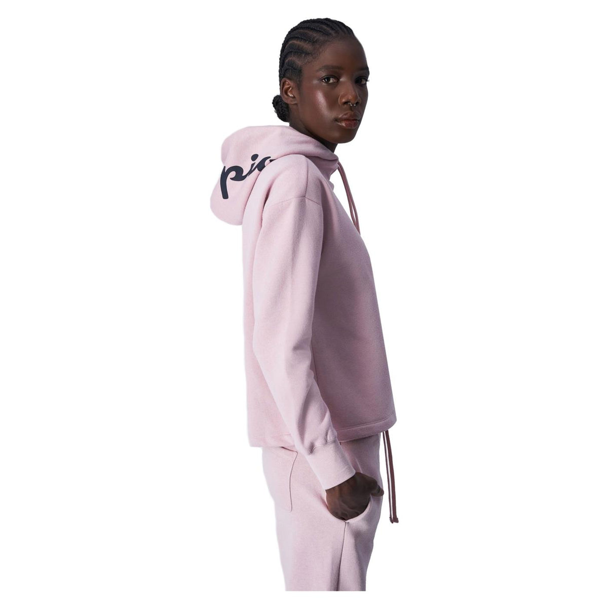 CHAMPION HOODED SWEATSHIRT - Rosa - vista 3