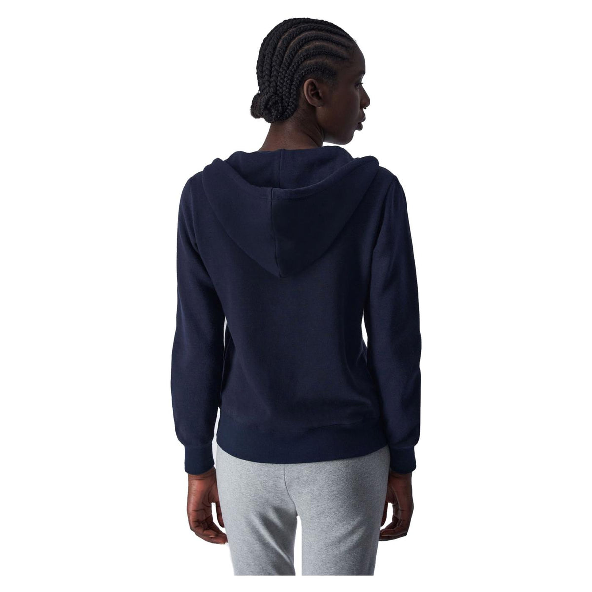 CHAMPION HOODED FULL ZIP SWEATSHIR - Blu - vista 3