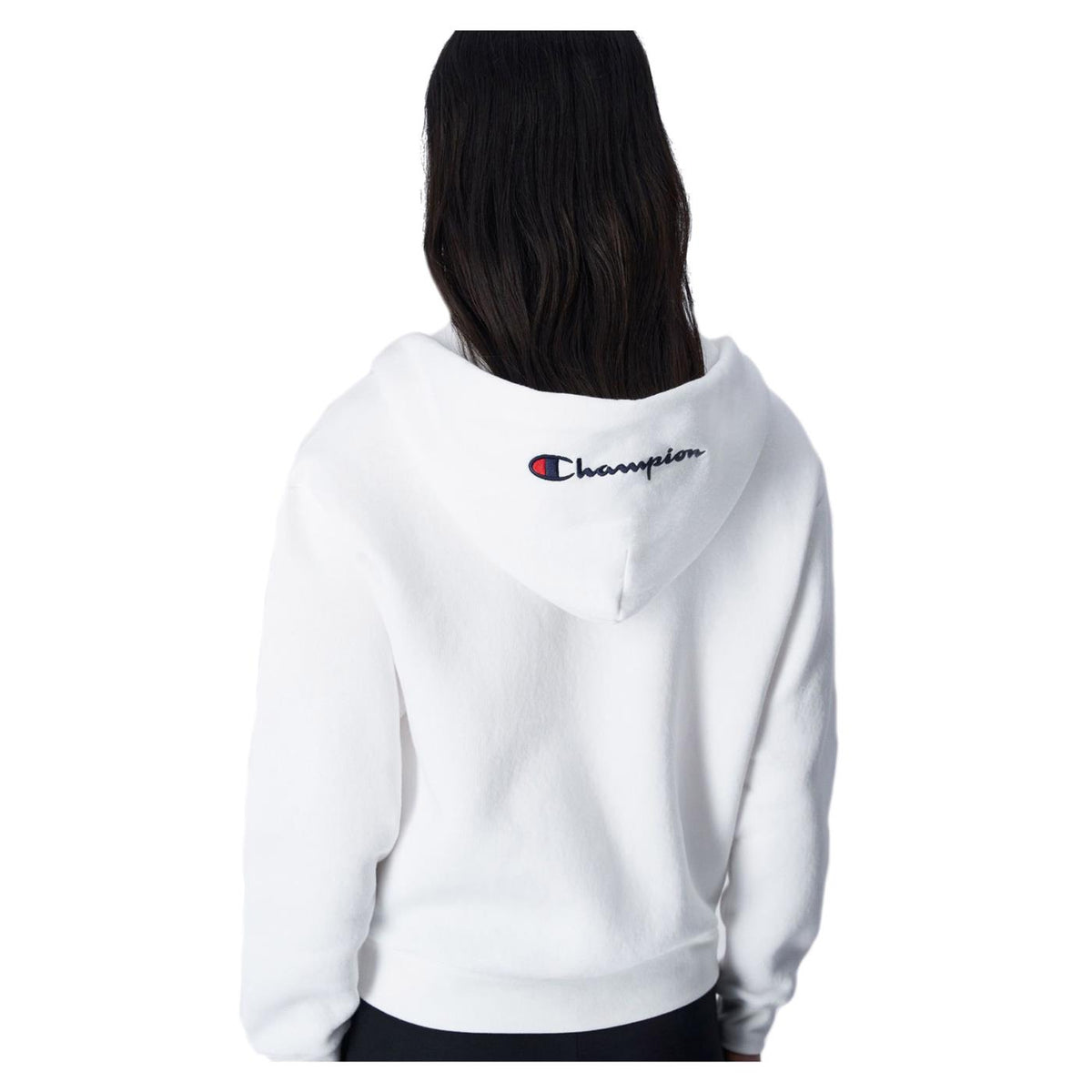 CHAMPION HOODED FULL ZIP SWEATSHIR - Bianco - vista 3