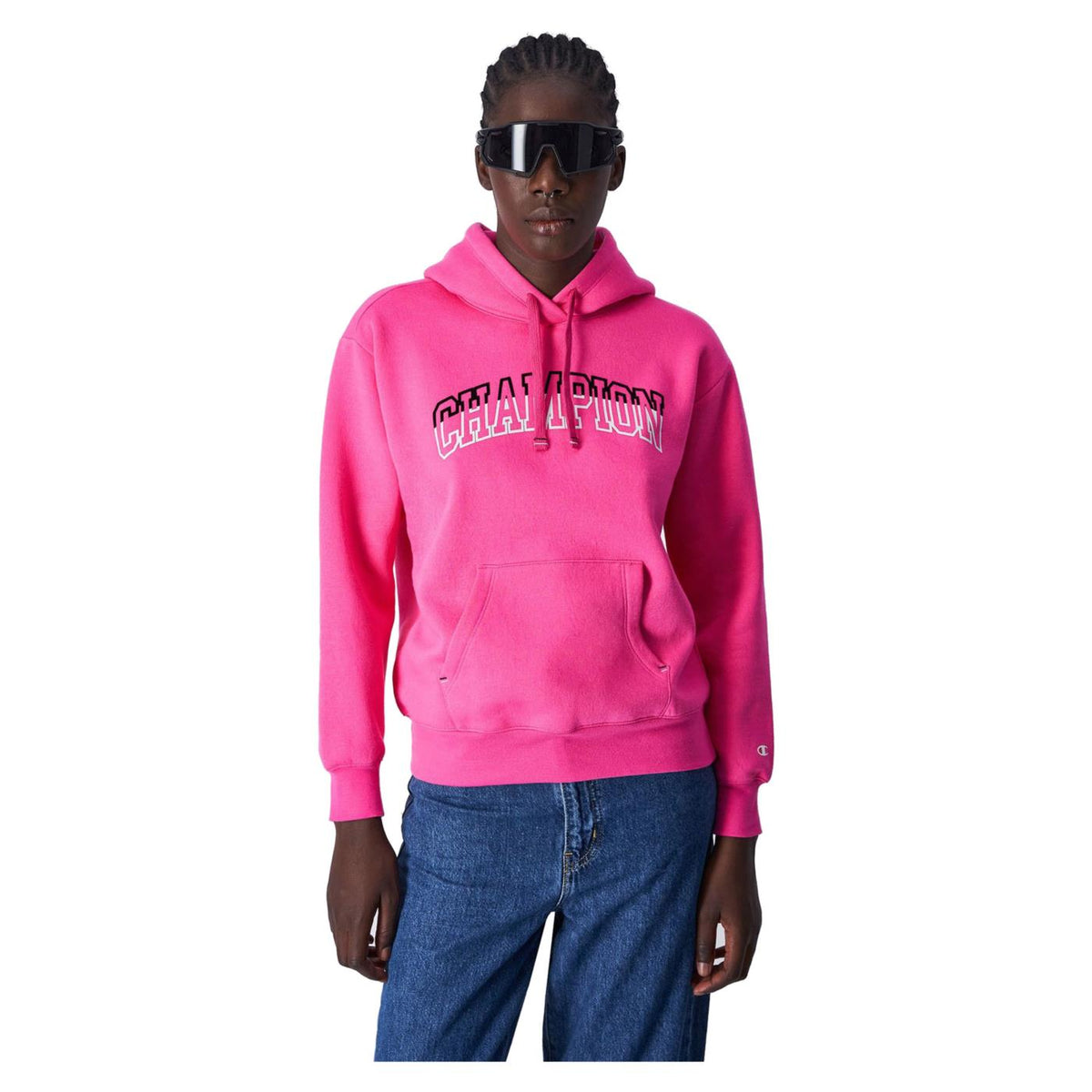 CHAMPION HOODED SWEATSHIRT - Fucsia - vista 2