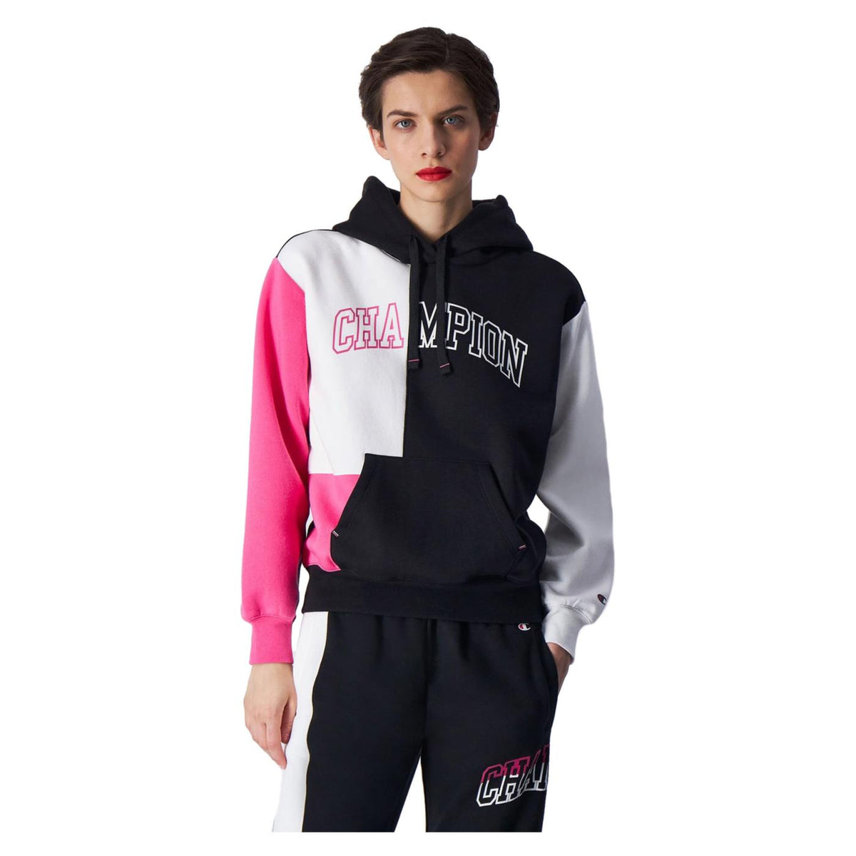 CHAMPION HOODED SWEATSHIRT - Nero - vista 2